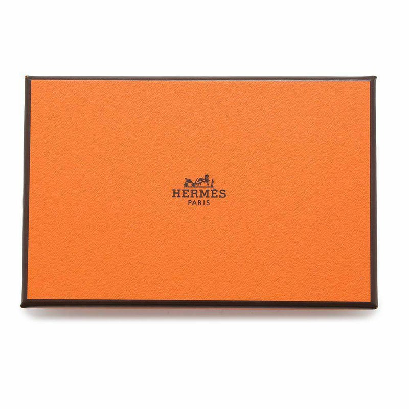 エルメス カードケース カルヴィ エトゥープ エプソン W刻印 HERMES 名刺入れ