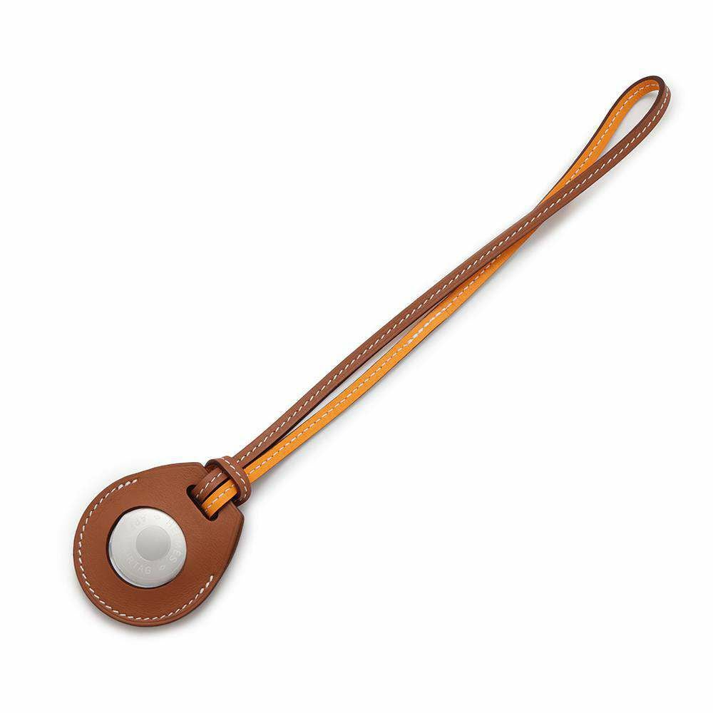 希少AirTag HERMES エアタグ エルメス バッグアクセサリー チャーム エルメス エアタグ AirTag バッグチャーム アップル ゴールド/ジョーヌ