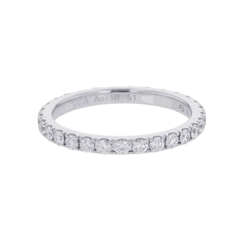 ヴァンクリーフ&アーペル リング フェリシテ エタニティ ダイヤ 29P 計0.7ct K18WGホワイトゴールド サイズ51 VCARP7RG00 指輪