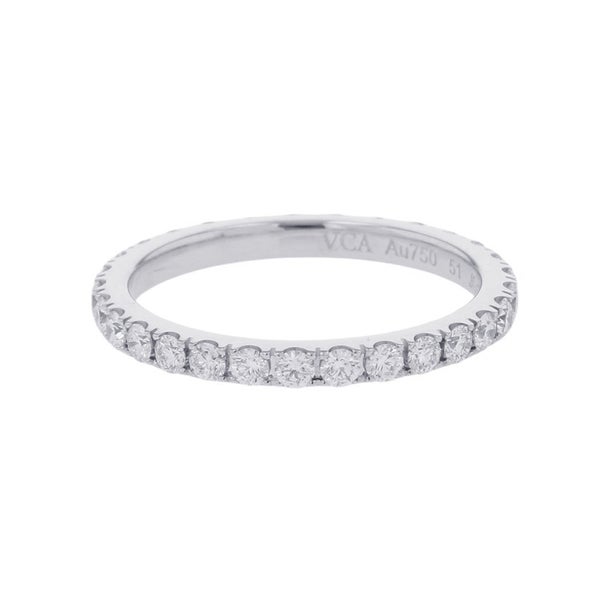 ヴァンクリーフ&アーペル リング フェリシテ エタニティ ダイヤ 29P 計0.7ct K18WGホワイトゴールド サイズ51 VCARP7RG00 指輪