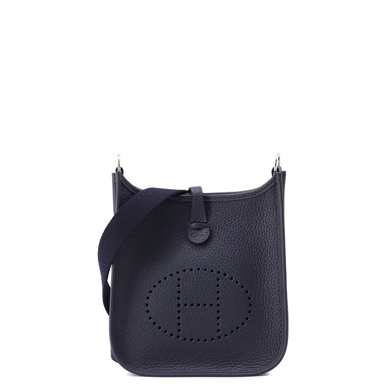 エルメス ショルダーバッグ エブリンTPM 111cm ブルーニュイ/シルバー金具 トリヨンクレマンス K刻印 HERMES Evelyne
