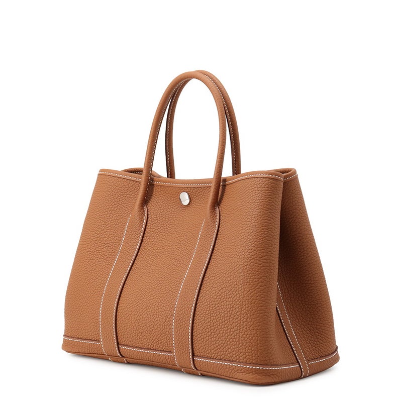 エルメス トートバッグ ガーデンパーティTPM ゴールド/シルバー金具 ネゴンダ G刻印 HERMES Garden Party