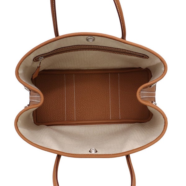 エルメス トートバッグ ガーデンパーティTPM ゴールド/シルバー金具 ネゴンダ G刻印 HERMES Garden Party