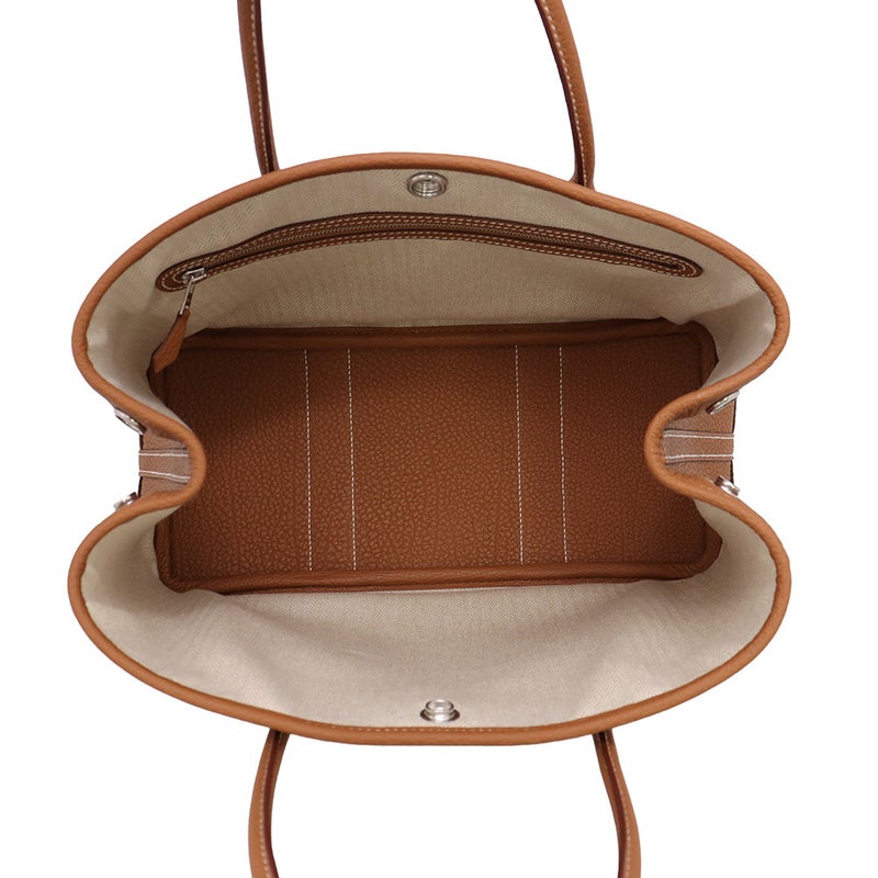 エルメス トートバッグ ガーデンパーティTPM ゴールド/シルバー金具 ネゴンダ G刻印 HERMES Garden Party