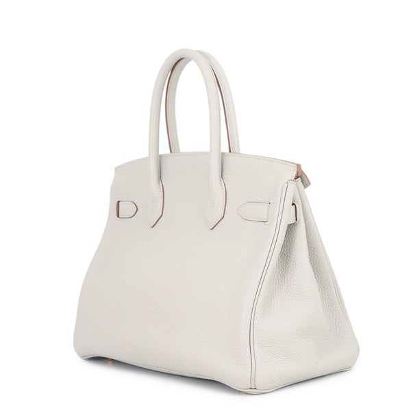 エルメス バーキン30 パールグレー/ゴールド金具 トゴ D刻印 HERMES Birkin ハンドバッグ