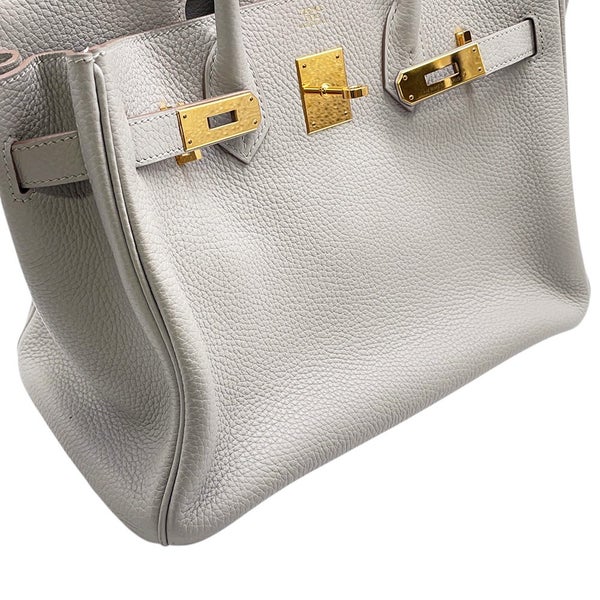 エルメス バーキン30 パールグレー/ゴールド金具 トゴ D刻印 HERMES Birkin ハンドバッグ