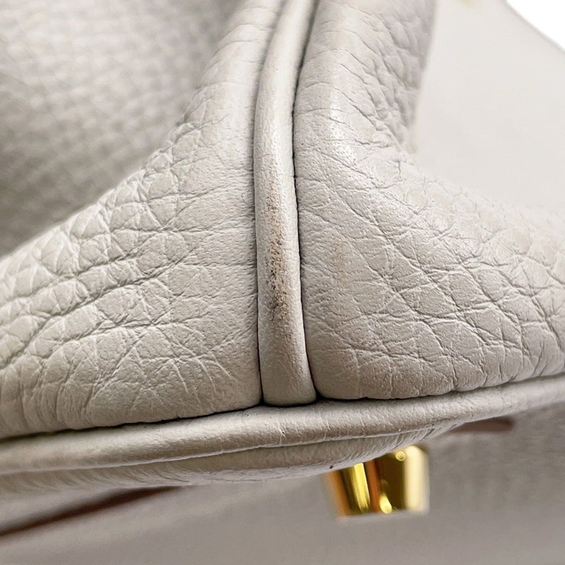 エルメス バーキン30 パールグレー/ゴールド金具 トゴ D刻印 HERMES Birkin ハンドバッグ