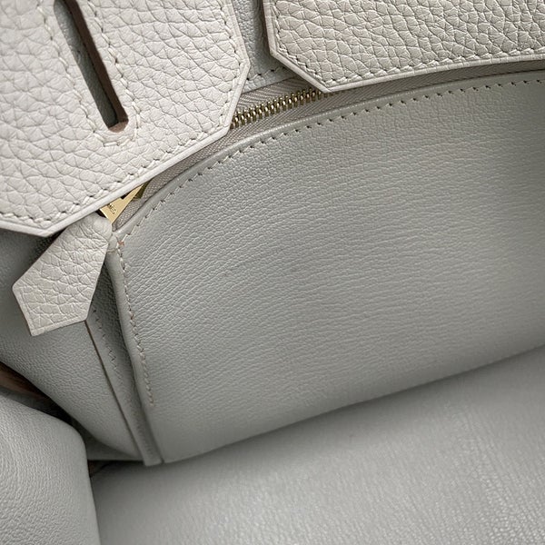 エルメス バーキン30 パールグレー/ゴールド金具 トゴ D刻印 HERMES Birkin ハンドバッグ