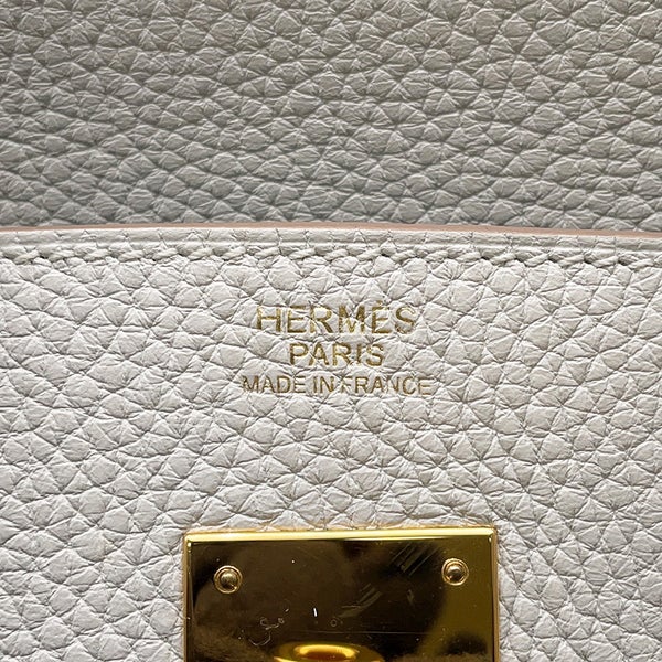 エルメス バーキン30 パールグレー/ゴールド金具 トゴ D刻印 HERMES Birkin ハンドバッグ