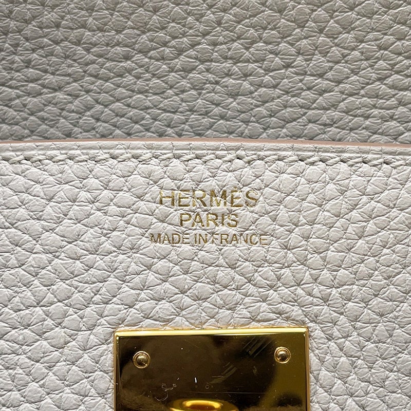エルメス バーキン30 パールグレー/ゴールド金具 トゴ D刻印 HERMES Birkin ハンドバッグ