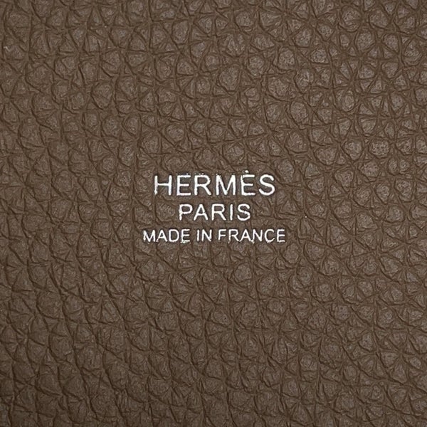エルメス ハンドバッグ ピコタンロックPM エトゥープ/シルバー金具 トリヨンクレマンス K刻印 HERMES