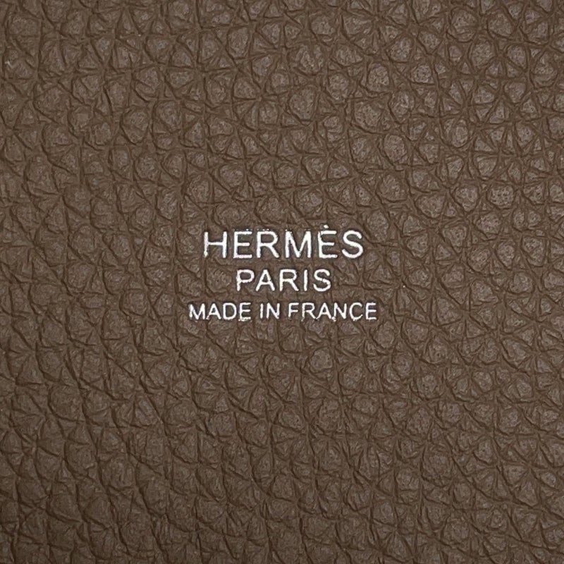 エルメス ハンドバッグ ピコタンロックPM エトゥープ/シルバー金具 トリヨンクレマンス K刻印 HERMES