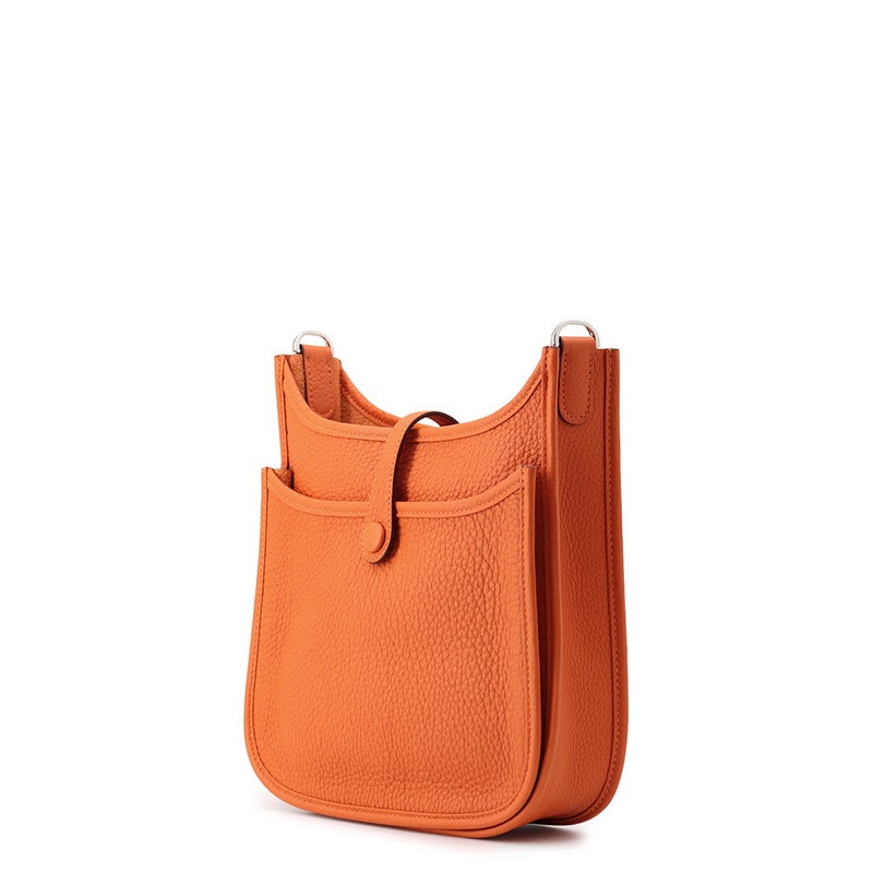 エルメス ショルダーバッグ エブリン3 23  オレンジ/シルバー金具 トリヨンクレマンス K刻印