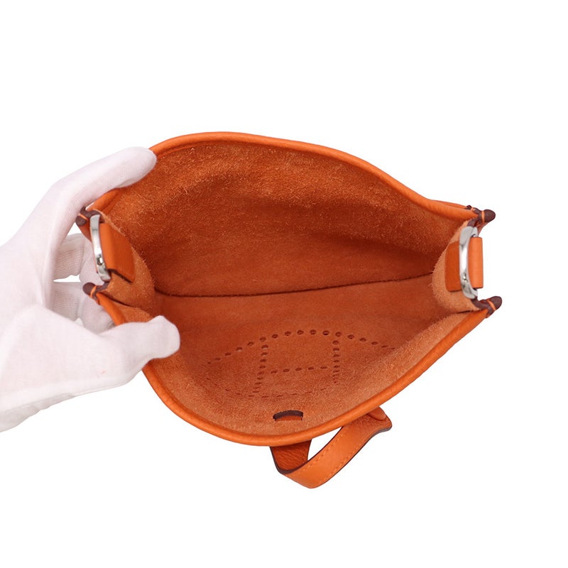 エルメス ショルダーバッグ エブリン3 23  オレンジ/シルバー金具 トリヨンクレマンス K刻印