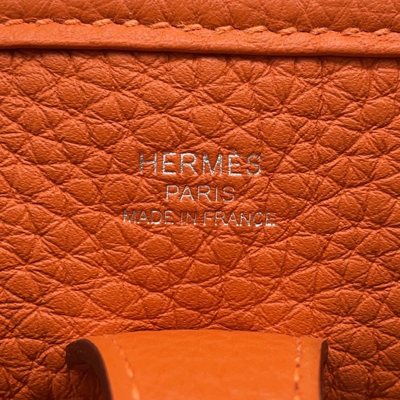 エルメス ショルダーバッグ エブリン3 23  オレンジ/シルバー金具 トリヨンクレマンス K刻印