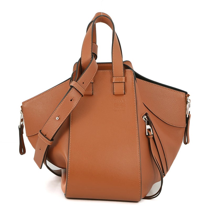 ロエベ ショルダーバッグ ハンモックバッグ スモール クラシックカーフレザー 387.30.S35 LOEWE 2WAY ブラウン