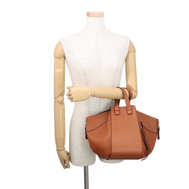 ロエベ ショルダーバッグ ハンモックバッグ スモール クラシックカーフレザー 387.30.S35 LOEWE 2WAY ブラウン