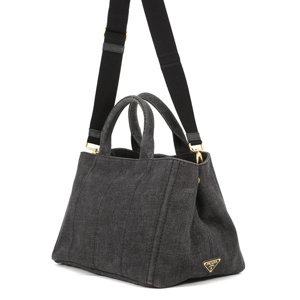 プラダ トートバッグ カナパ CANAPA ミディアム 1BG642 PRADA 黒 2way