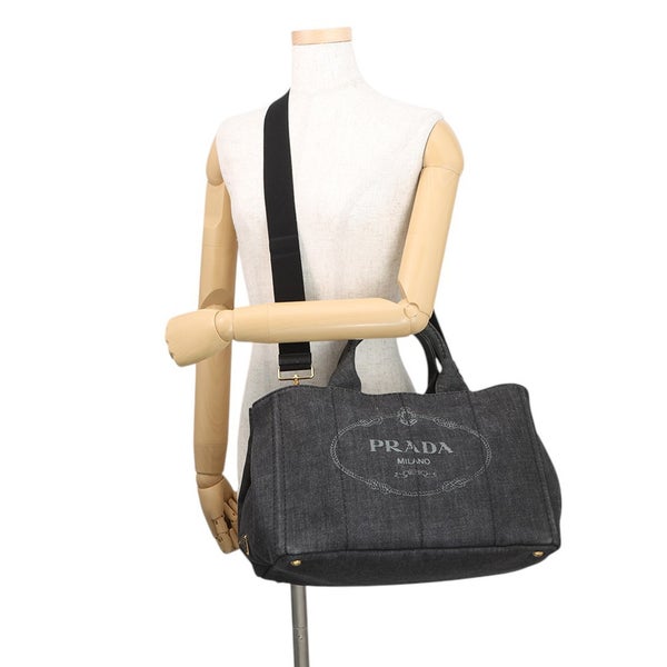 プラダ トートバッグ カナパ CANAPA ミディアム 1BG642 PRADA 黒 2way