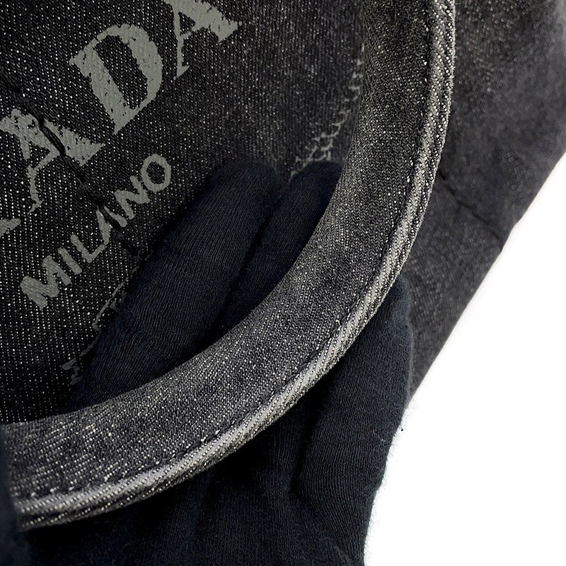 プラダ トートバッグ カナパ CANAPA ミディアム 1BG642 PRADA 黒 2way