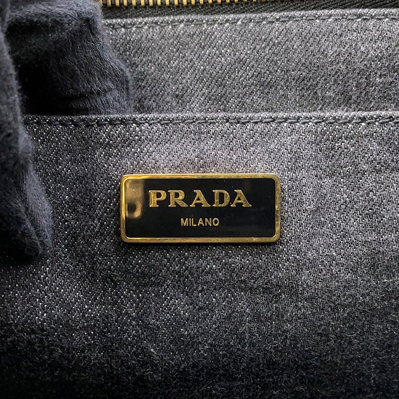 プラダ トートバッグ カナパ CANAPA ミディアム 1BG642 PRADA 黒 2way