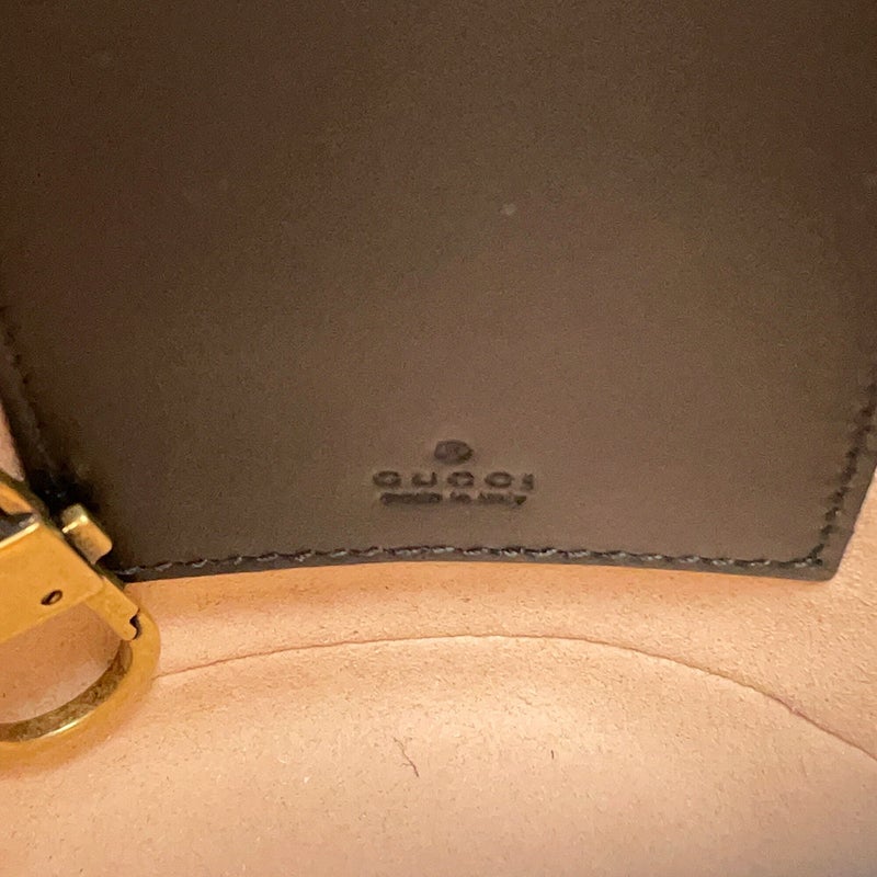 グッチ チェーンショルダーバッグ GGマーモント ミニバケットバッグ 575163 GUCCI キルティング 黒