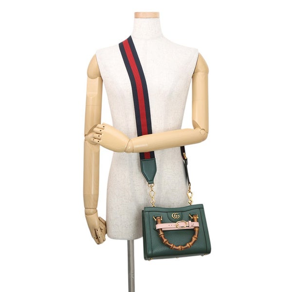 グッチ ハンドバッグ ダイアナ ミニ トートバッグ バンブー レザー 702732 GUCCI 2way
