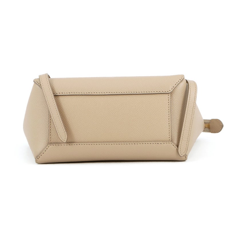 セリーヌ ハンドバッグ ベルトバッグ ナノ グレインドカーフレザー 189003 CELINE 2way ベージュ