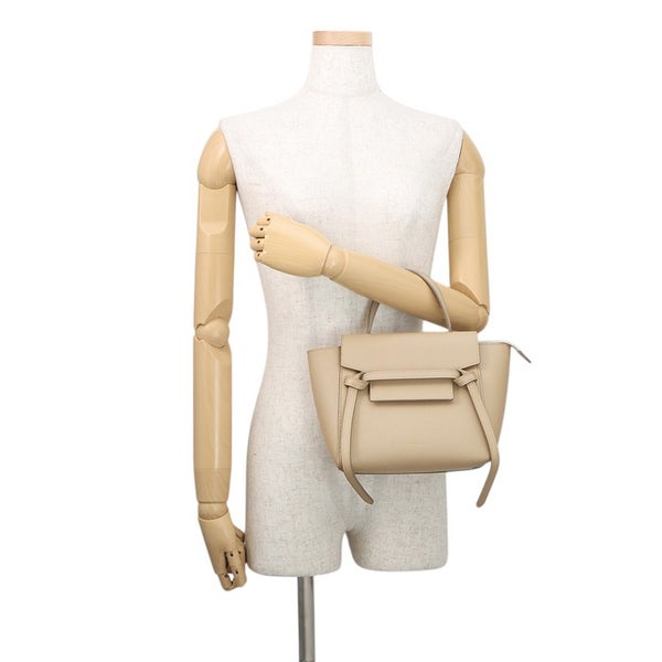 セリーヌ ハンドバッグ ベルトバッグ ナノ グレインドカーフレザー 189003 CELINE 2way ベージュ