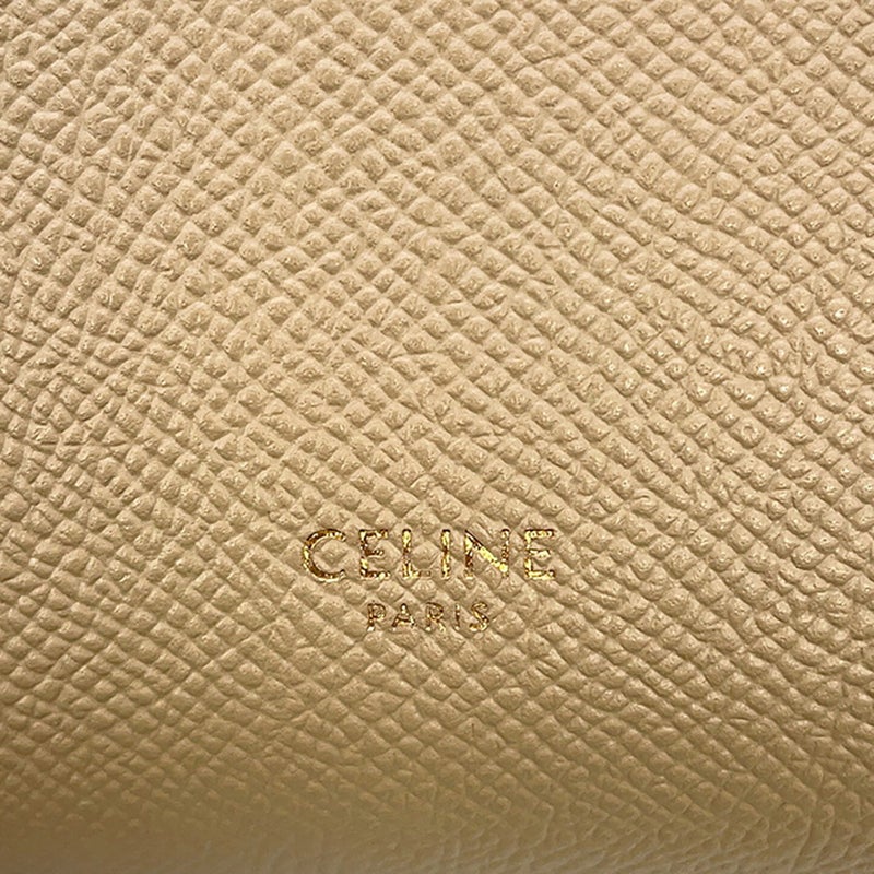 セリーヌ ハンドバッグ ベルトバッグ ナノ グレインドカーフレザー 189003 CELINE 2way ベージュ