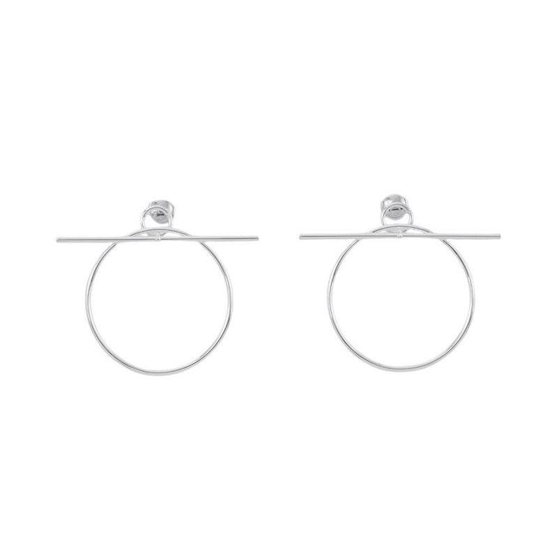 エルメス ピアス ループMM Loop SV925シルバー HERMES フープ ジュエリー アクセサリー