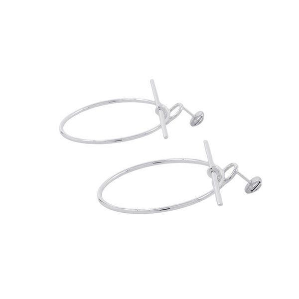 エルメス ピアス ループMM Loop SV925シルバー HERMES フープ ジュエリー アクセサリー