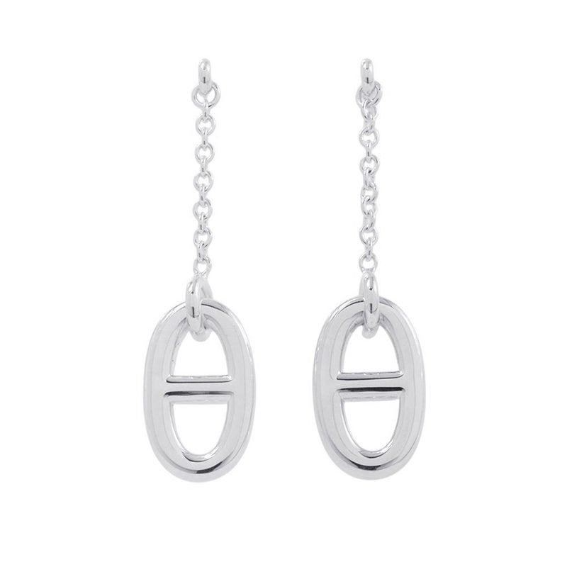 エルメス ピアス シェーヌダンクル ファランドール ピアス MM Earrings SV925シルバー HERMES ジュエリー