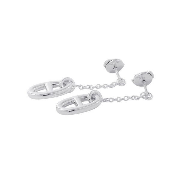 エルメス ピアス シェーヌダンクル ファランドール ピアス MM Earrings SV925シルバー HERMES ジュエリー