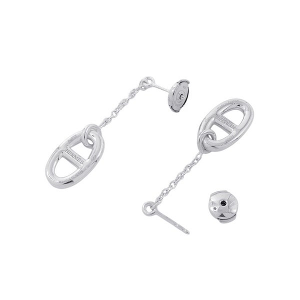エルメス ピアス シェーヌダンクル ファランドール ピアス MM Earrings SV925シルバー HERMES ジュエリー