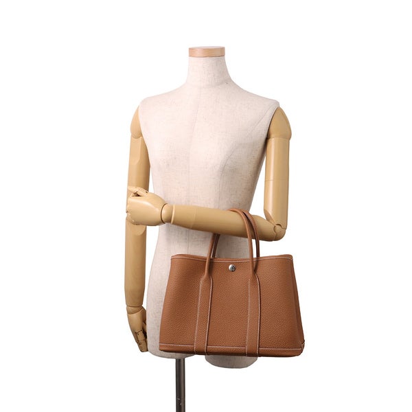 エルメス トートバッグ ガーデンパーティTPM ゴールド/シルバー金具 ネゴンダ G刻印