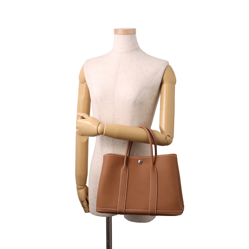 エルメス トートバッグ ガーデンパーティTPM ゴールド/シルバー金具 ネゴンダ G刻印