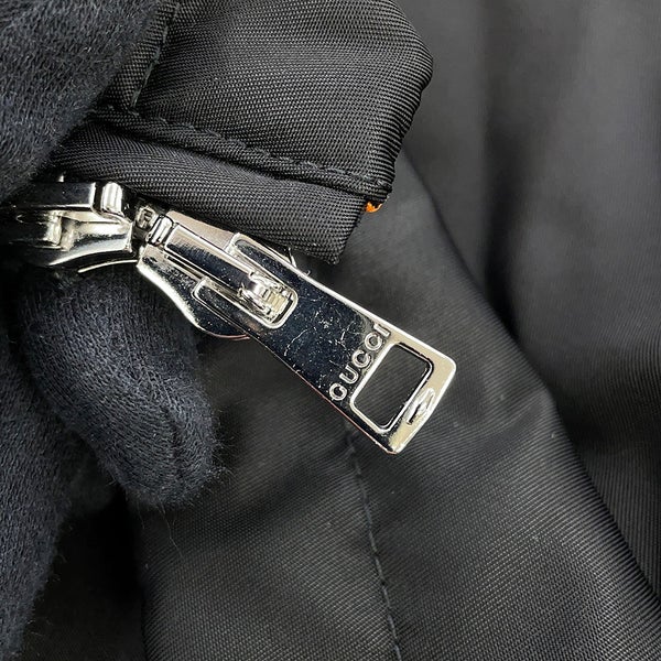 グッチ ジャケット パッチロゴ ツイル ナイロン メンズサイズ56 804964 GUCCI アウター 黒
