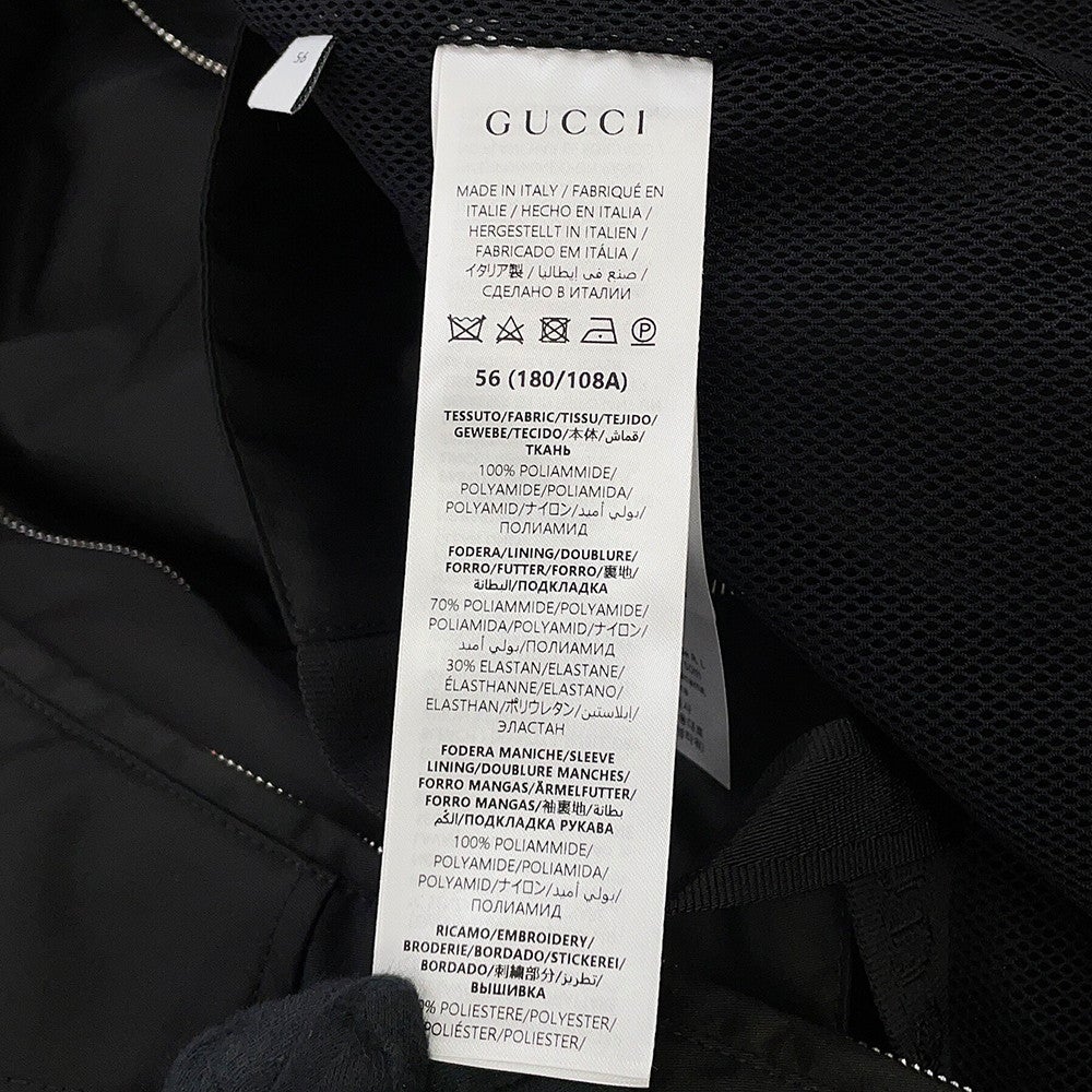 グッチ ジャケット パッチロゴ ツイル ナイロン メンズサイズ56 804964
