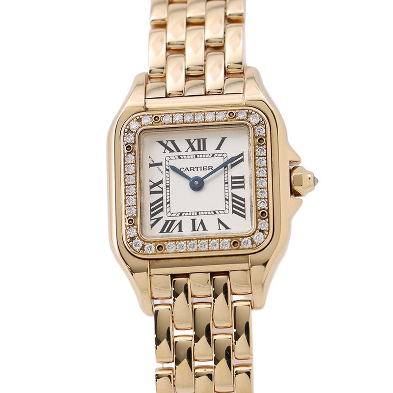 カルティエ パンテール ドゥ カルティエ SM ダイヤベゼル WJPN0015 Cartier 腕時計 白文字盤