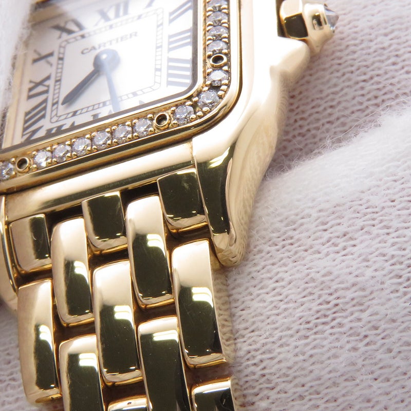 カルティエ パンテール ドゥ カルティエ SM ダイヤベゼル WJPN0015 Cartier 腕時計 白文字盤