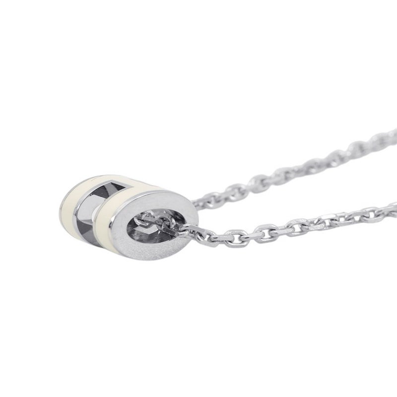 エルメス ネックレス ミニ・ポップアッシュ ホワイト/シルバー金具 HERMES アクセサリー 白