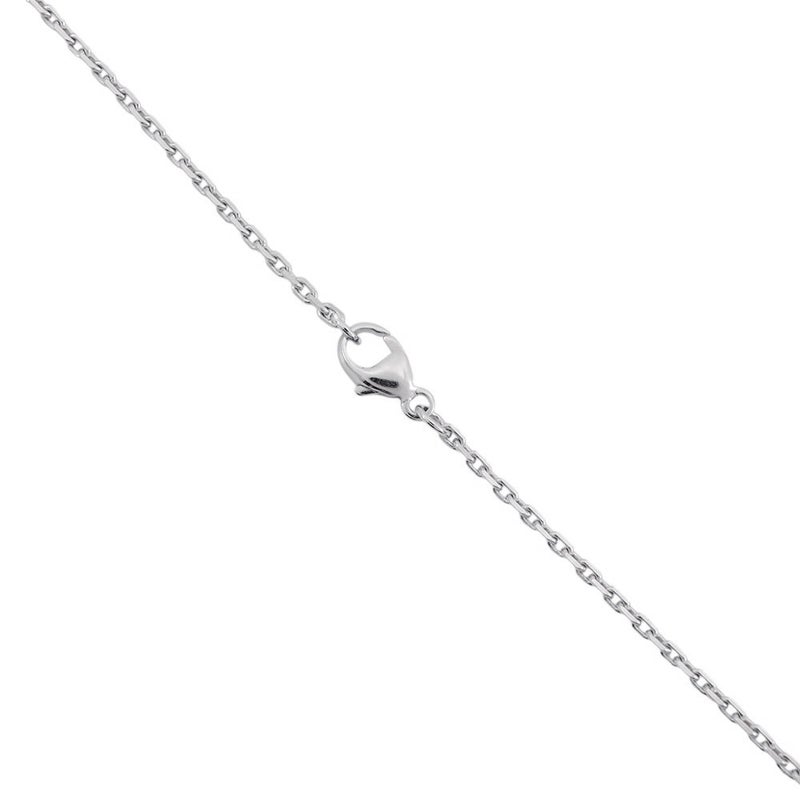 エルメス ネックレス ミニ・ポップアッシュ ホワイト/シルバー金具 HERMES アクセサリー 白