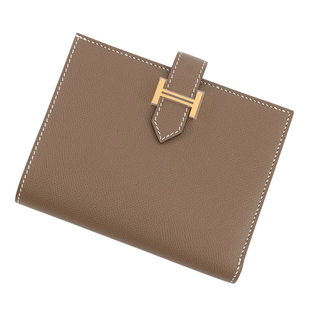 エルメス 二つ折り財布 ベアンコンパクト/ゴールド金具 ヴォーマダム W