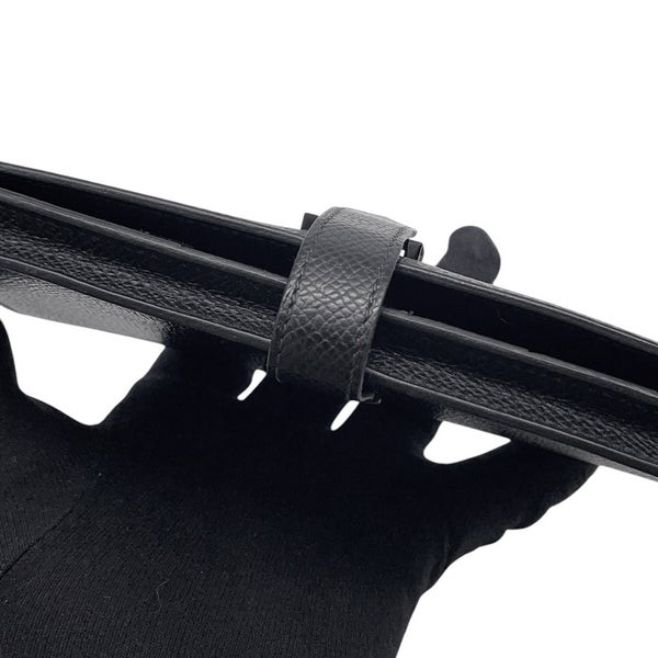 エルメス 長財布 ベアンスフレ マチ有り ブラック/ブラック金具 エプソン U刻印 HERMES 財布 モノクローム 黒