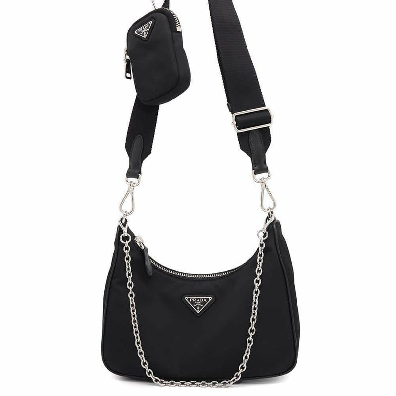 プラダ ショルダーバッグ Re-Edition 2005 ナイロン 1BH204 PRADA バッグ 2way 黒