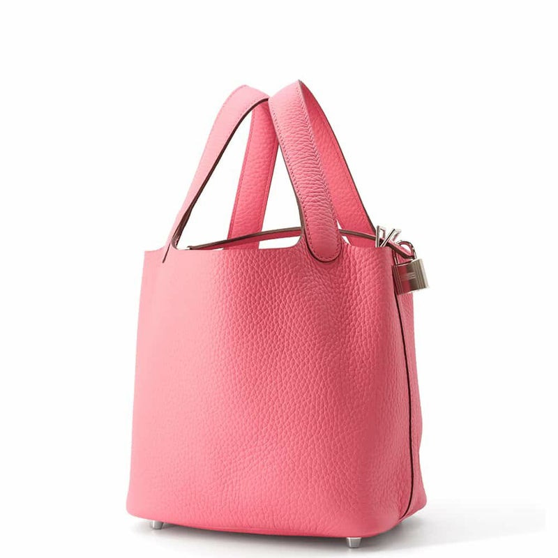 エルメス ハンドバッグ ピコタンロックPM ローズアザレ/シルバー金具 トリヨンクレマンス W刻印