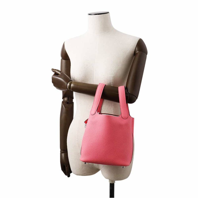 エルメス ハンドバッグ ピコタンロックPM ローズアザレ/シルバー金具 トリヨンクレマンス W刻印