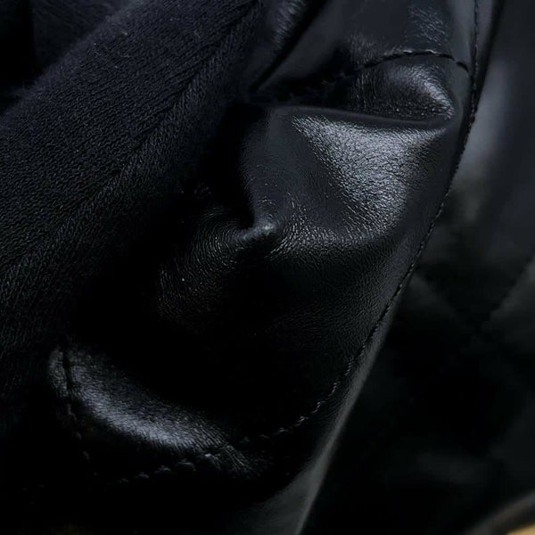 シャネル ハンドバッグ CHANEL 22 マトラッセ スモール シャイニーカーフ AS3260 ショルダーバッグ ポーチ付き 黒