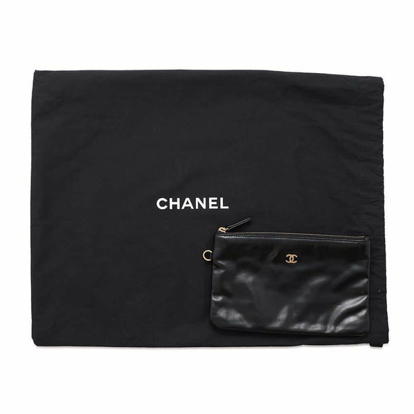 シャネル ハンドバッグ CHANEL 22 マトラッセ スモール シャイニーカーフ AS3260 ショルダーバッグ ポーチ付き 黒